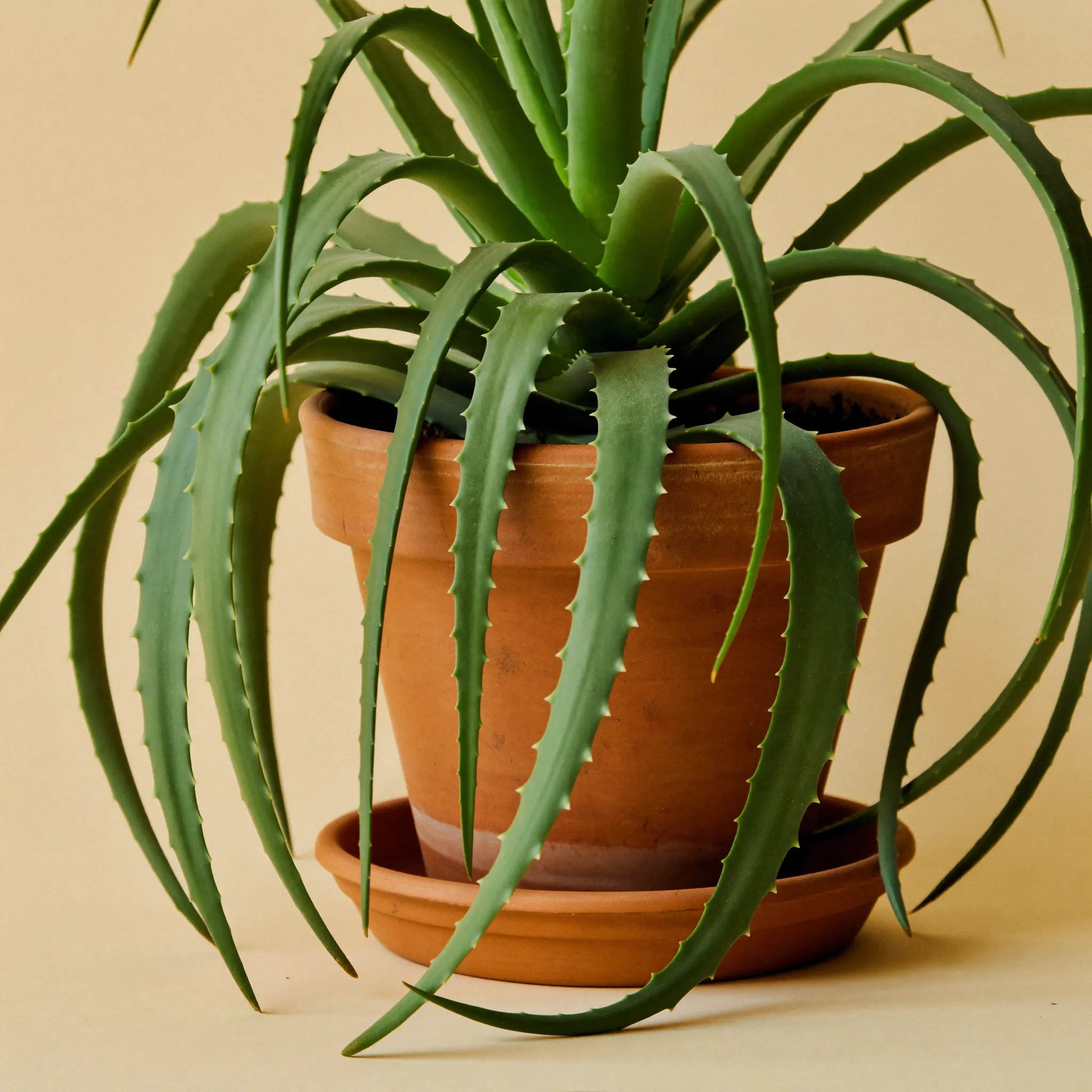 Aloe Vera (Aloe barbadensis miller) in a pot