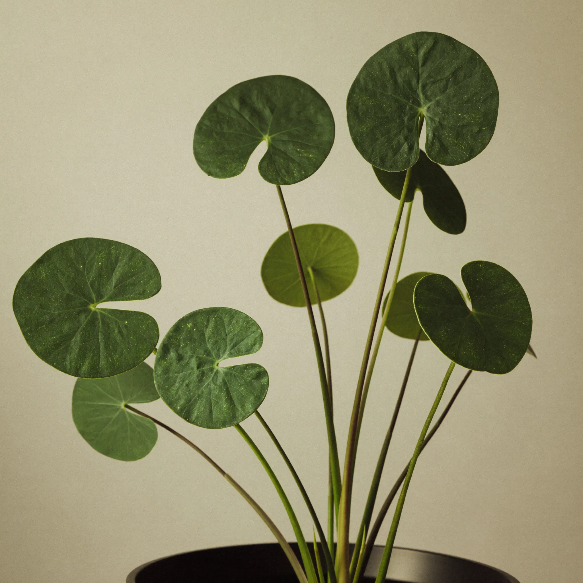 Chinese Money Plant (Pilea peperomioides) in a pot