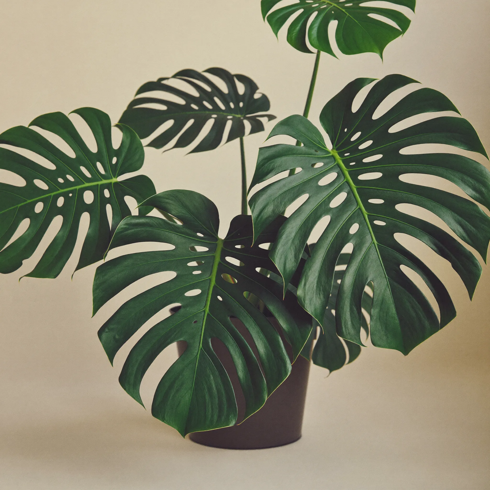 Monstera Deliciosa (Monstera deliciosa) in a pot